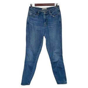 Free People Mid Rise Skinny Denim Blue Jeans Women's Size 28